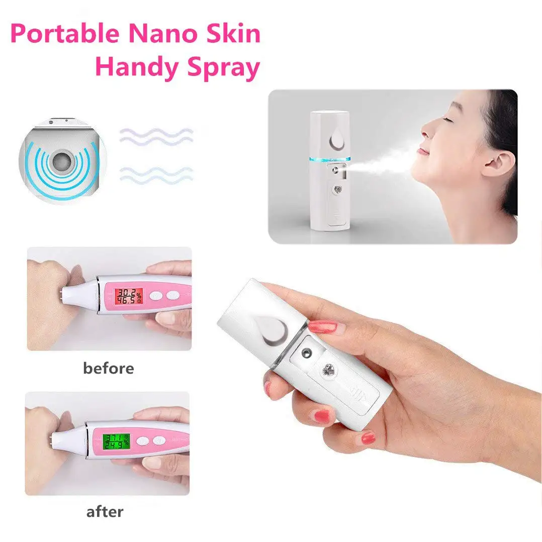 20mL Nano Cold Spray Face Steamer Mini Portable USB Rechargeable ABS Humidifier Nebulizer Beauty Cool Mist Skin Care Tools - Image 5