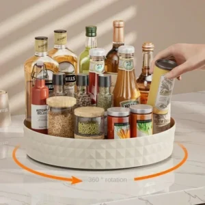 360 Degree Rotating Kitchen Organizer, Spice Rack.