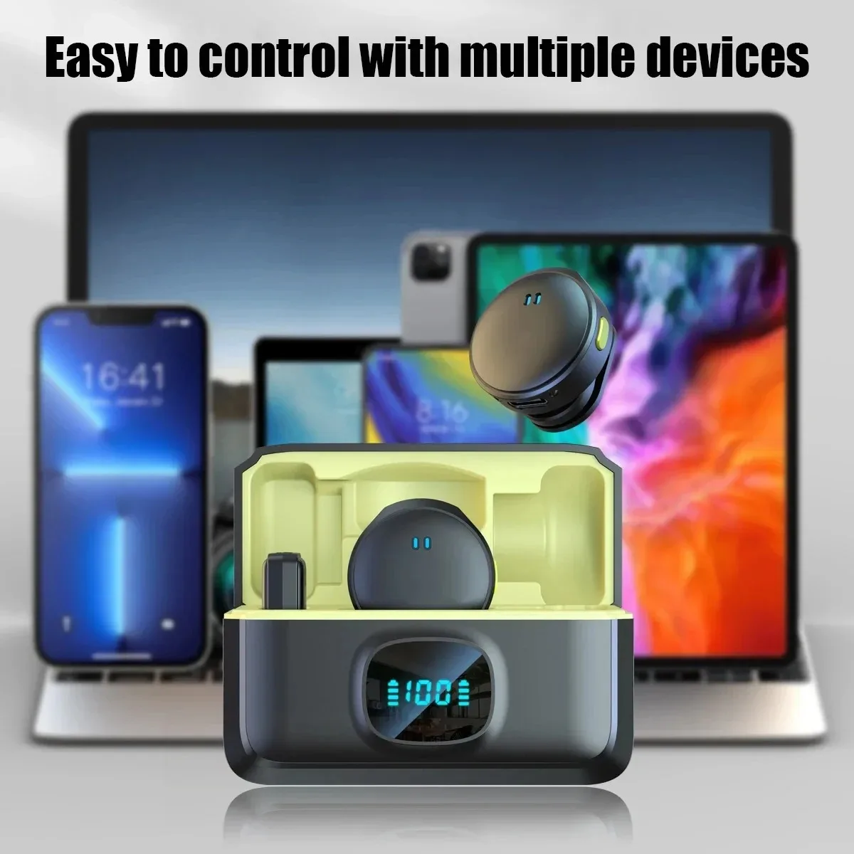Wireless Microphone, Magnetic Suction Microphone, Dual Noise Reduction Mic For Video Recording - Image 5