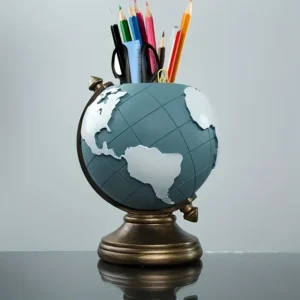 Creative Globe Pen Holder/ Desk Organizer for Office.