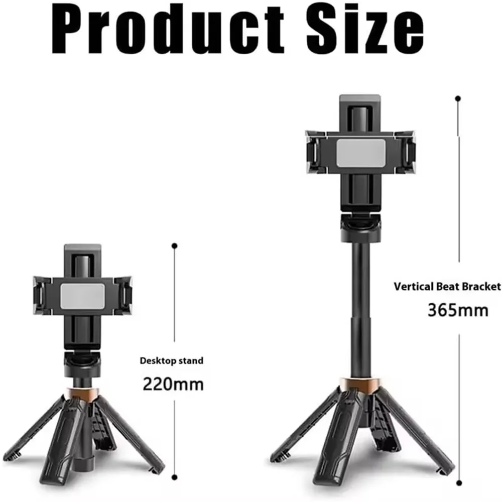 MEUYAG 2026 New Tripod,phone Stand with Bluetooth shutter,Wireless Selfie Stick brackets with Phone Holder for Smartphone Camera - Image 6