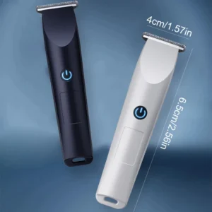 Electric Hair Clipper with Adjustable Cutter Head, USB Charging Design for Hair & Beard Trimming, Cordless Grooming Tool