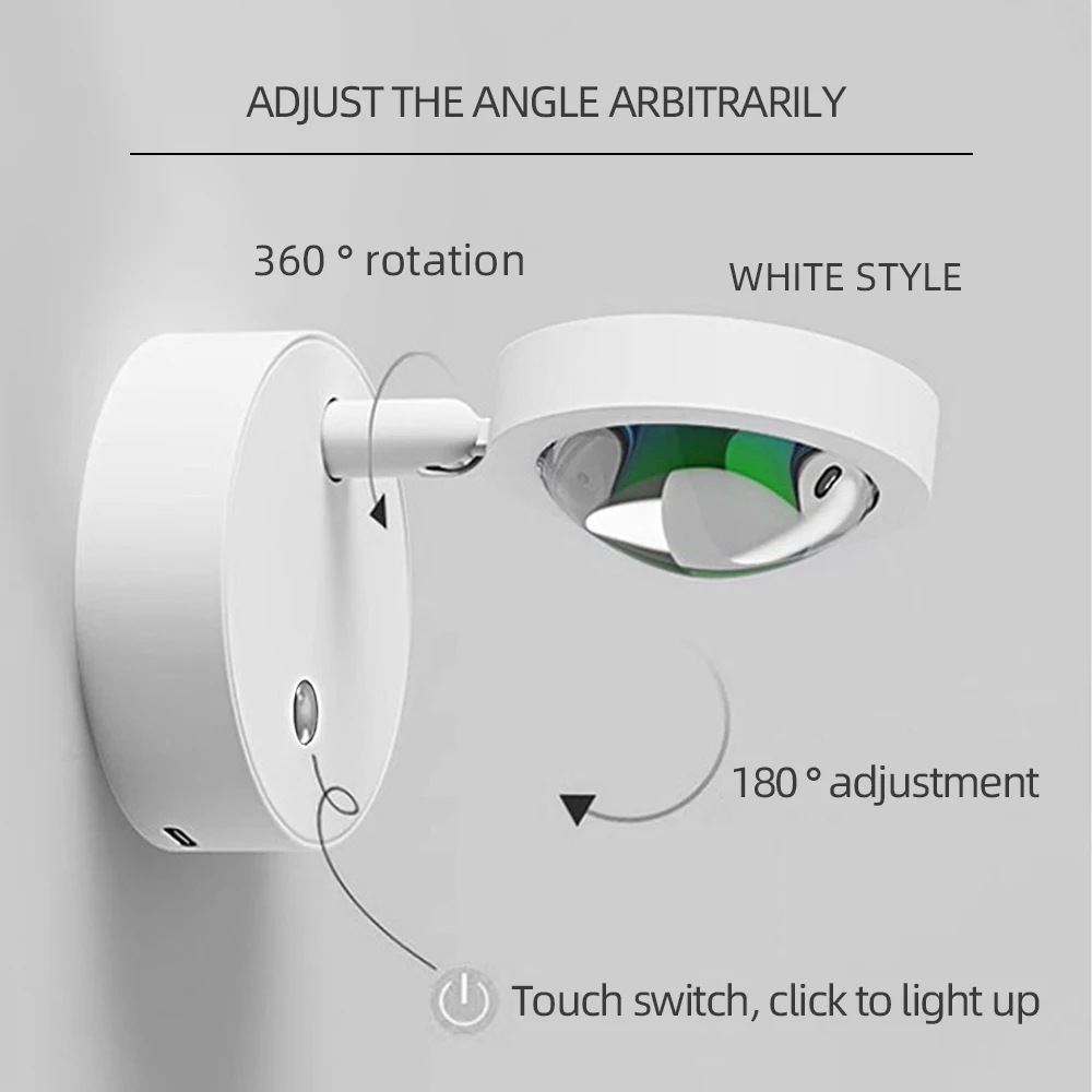 LED rechargeable magnetic sunset projection light can be rotated 360 degrees to touch dimming sunset atmosphere light - Image 4