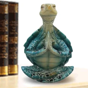 Sea Turtle Meditating Tortoise Ornament For Home/Office Decoration.