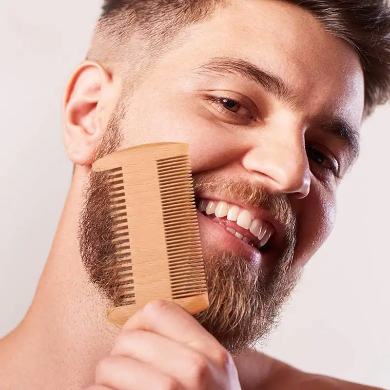 5pcs Men Beard Barba Grooming Beard Set Beard Growth oil Men Hair Enhancer Thicker Mustache Grooming Beard Care Oil comb bag - Image 5