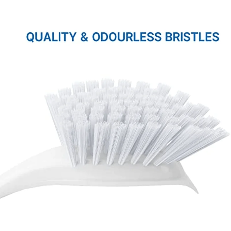 1pc Dish Brush With Handle Kitchen Scrub Brushes For Cleaning Dish Scrubber With Stiff Bristles For Sink Pots Pans - Image 2