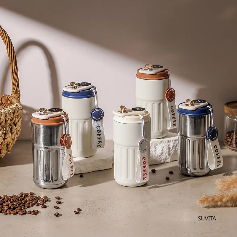 450ML Thermos Water Bottle Smart Display Temperature Stainless Steel Vacuum Coffee Cup Keep Cold and Heat Travel Thermal Mug - Image 2