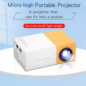 YG300 Portable HD Projector Home Theater Video Player Supports AV USB Connection LED Light Source Display Compact Non‑Occupying