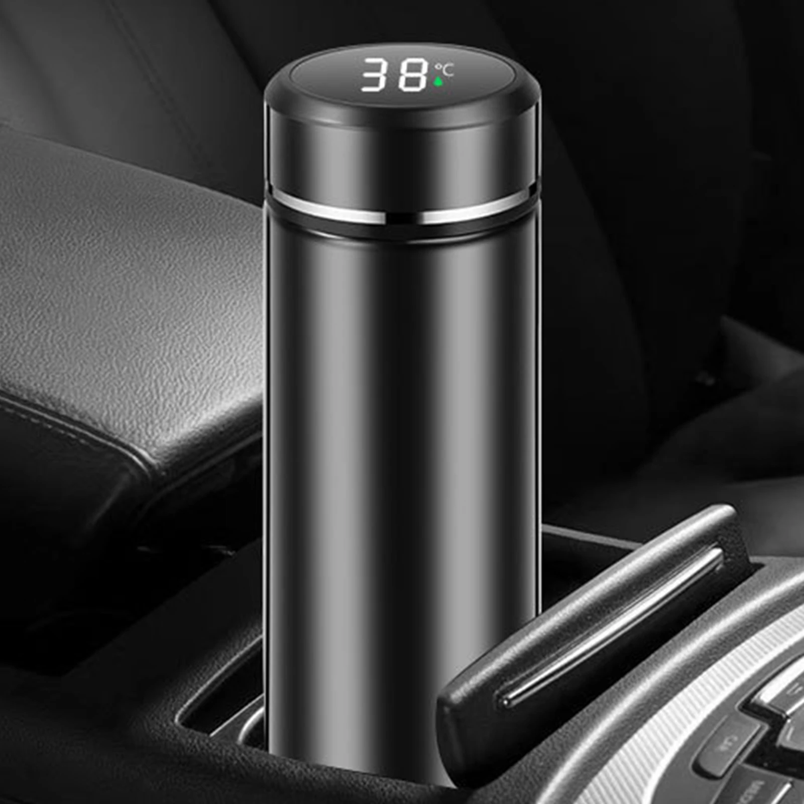 500ml Smart Vacuum Insulated Stainless Steel Water Bottle LED Temperature Display Spill Proof Portable for Home Travel Sports - Image 3
