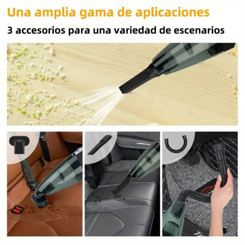 12V Handheld Vacuum Cleaner, Handheld Car Vacuum Cleaner With Strong Suction Power, Portable Mini Handheld Car Vacuum Cleaner - Image 4