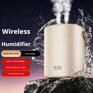 Mini Desktop Silent Humidifier Large Mist Volume Long-Lasting Moisturizing Portable Hydration for Office Household