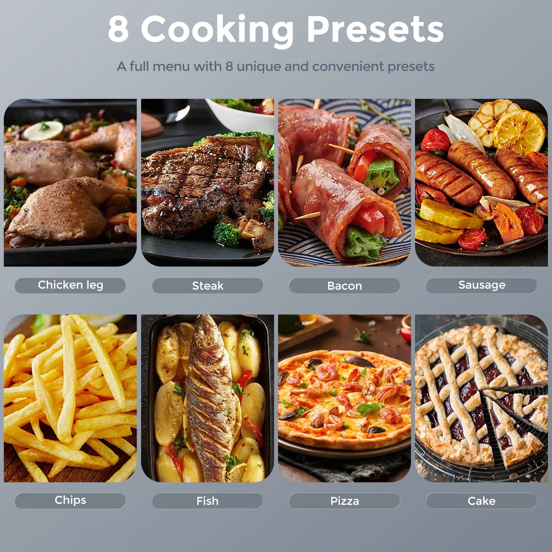 Sejoy Air Fryer 8-in-1,6 Quart Electric Hot Fryer Oven Oilless Cooker,Roast, Bake, Plus Bake,Dehydrate, and Keep Food Warm - Image 4