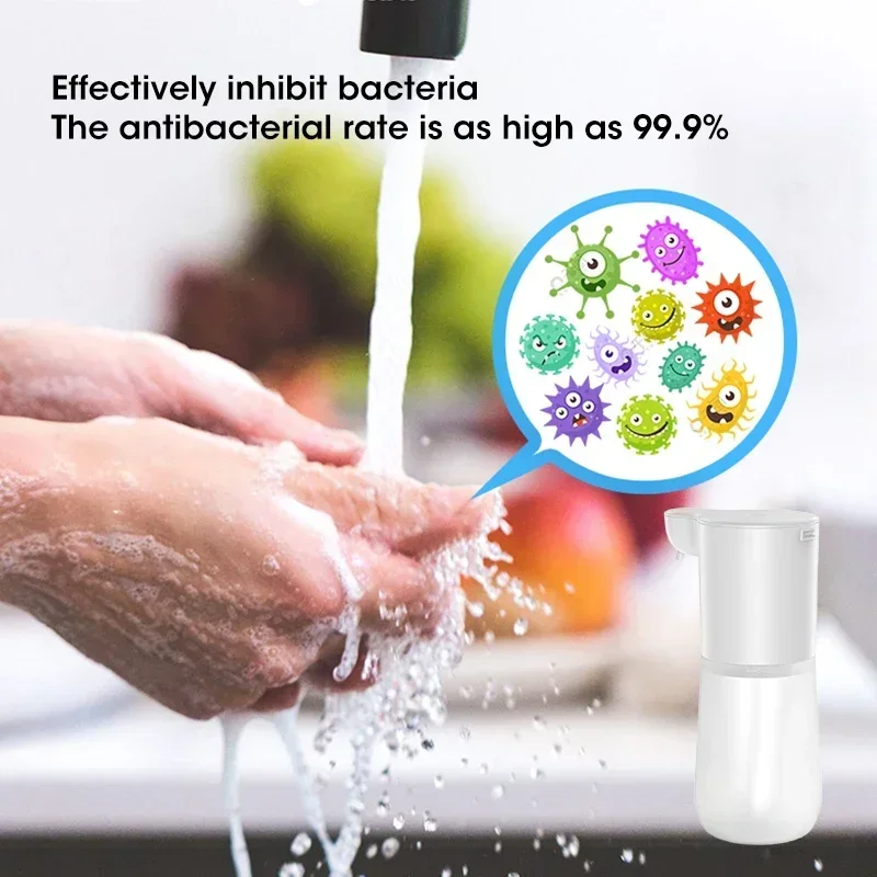 Automatic Sensor Foam Dispenser Touchless Type-C Charging Capacity Smart Liquid Soap Dispenser Infrared Sensor Soap Dispenser - Image 5