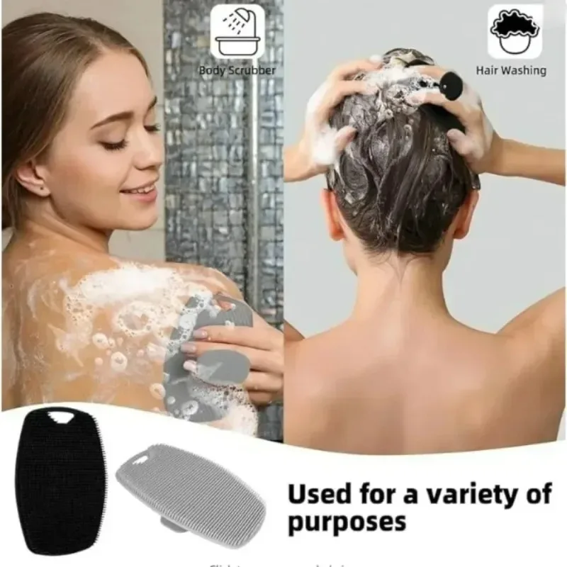 1/3 Pcs Soft Silicone Body Cleansing Brush Exfoliation Convenient Practical Easy to Clean Pamper Yourself Silicone Bath Brush - Image 4
