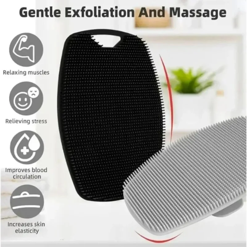 1/3 Pcs Soft Silicone Body Cleansing Brush Exfoliation Convenient Practical Easy to Clean Pamper Yourself Silicone Bath Brush - Image 3