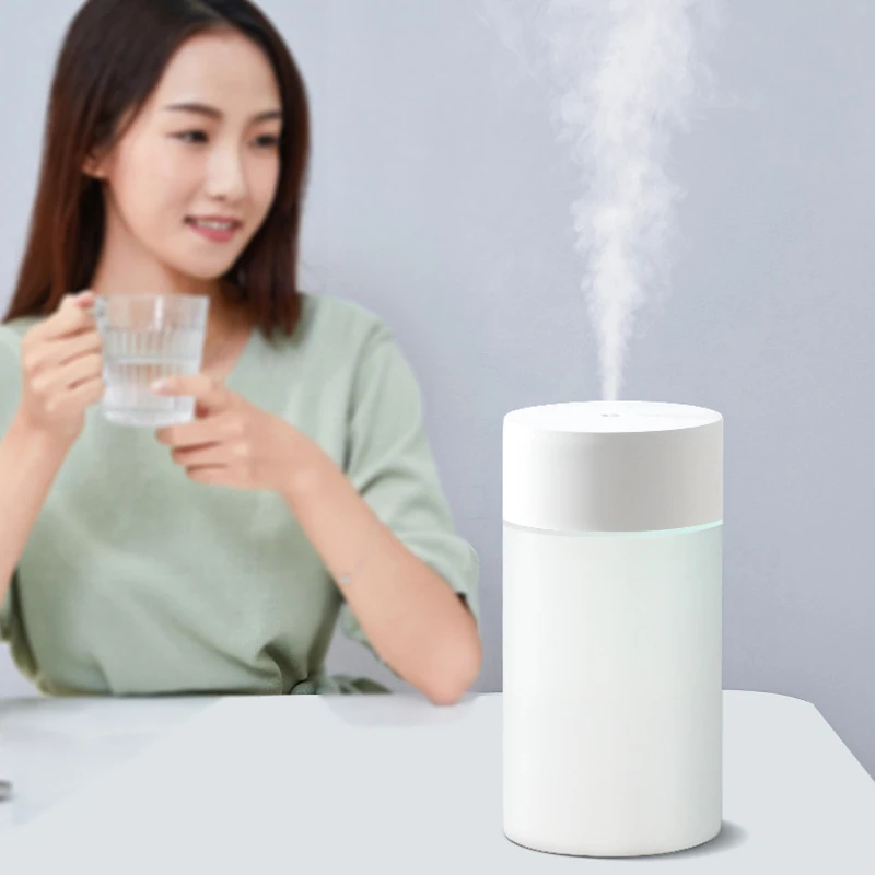 260ML Mini Humidifier USB Ultrasonic Air Humidifier LED Lamp Essential Oil Diffuser Car Purifier Aroma Anion Mist Maker portable - Image 2