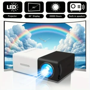 YG300 built-in speaker, supports high-definition 1080P, handheld mini entertainment portable home LED projector