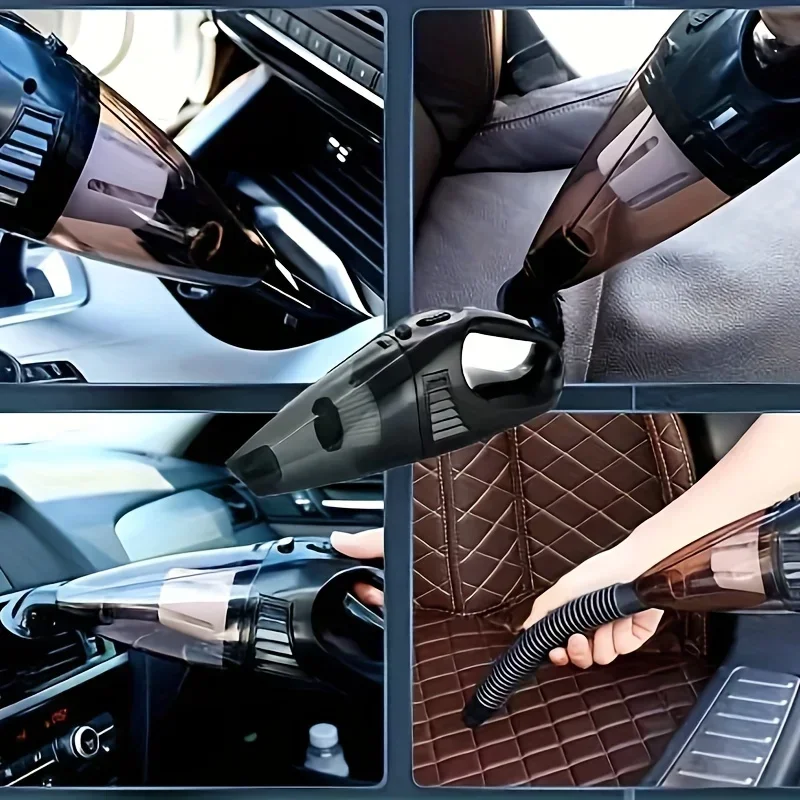 12V Handheld Vacuum Cleaner, Handheld Car Vacuum Cleaner With Strong Suction Power, Portable Mini Handheld Car Vacuum Cleaner - Image 2