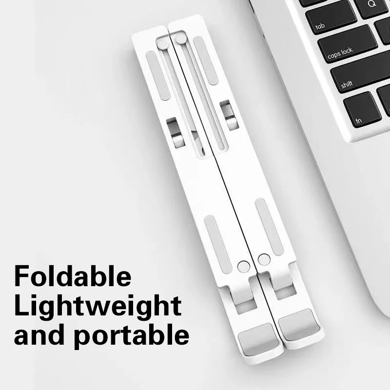1Pcs Strong Structure 8 Gear Foldable Laptop Stand Holder Portable Notebook Support Base Adjustable Riser Cooling Bracket - Image 2