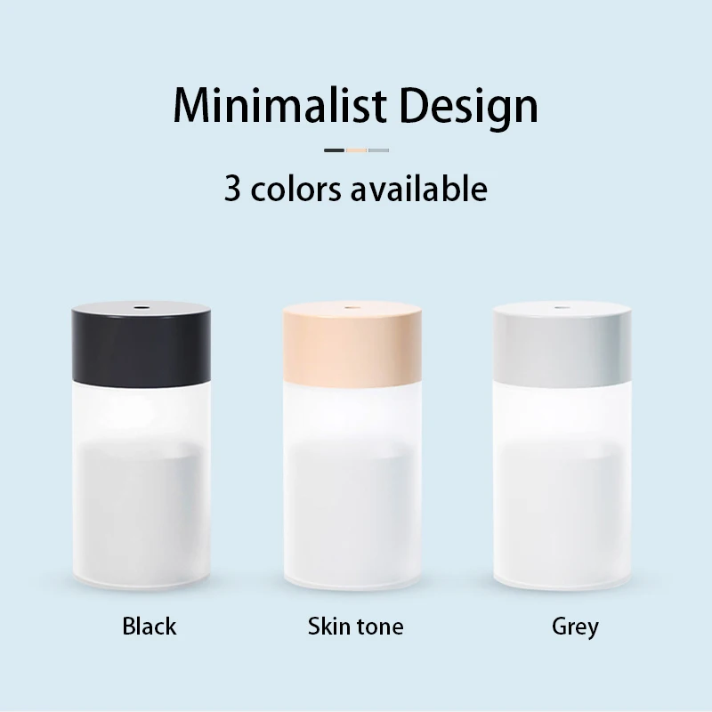 260ML Mini Humidifier USB Ultrasonic Air Humidifier LED Lamp Essential Oil Diffuser Car Purifier Aroma Anion Mist Maker portable - Image 5