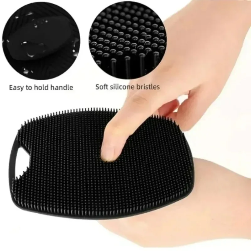 1/3 Pcs Soft Silicone Body Cleansing Brush Exfoliation Convenient Practical Easy to Clean Pamper Yourself Silicone Bath Brush - Image 2