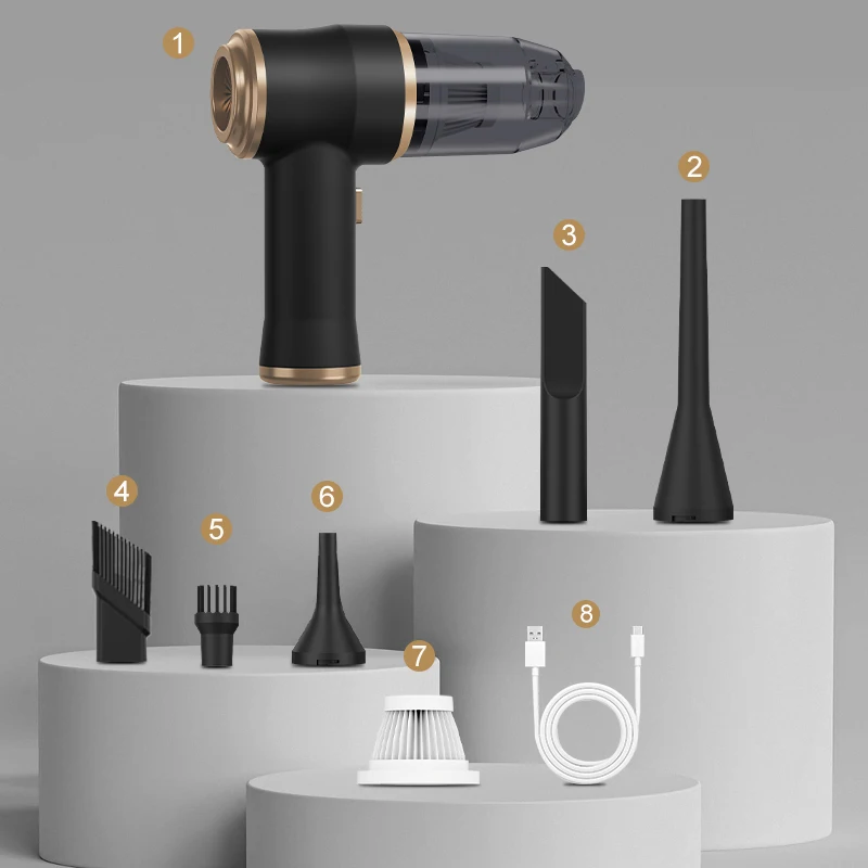 Wireless Car Vacuum Cleaner for Cleaning Bedroom Carpets Portable High Power Function Home Appliance Cleaning Machine - Image 3