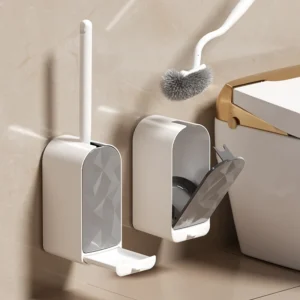 1Pcs Brand New Plastic Wall-Mounted Dual-Use Toilet Brush Set, No Dirty Hands, Powerful Cleaning for Bathrooms Without Dead Corners, Toilet Cleaning Brush with Drainage Function